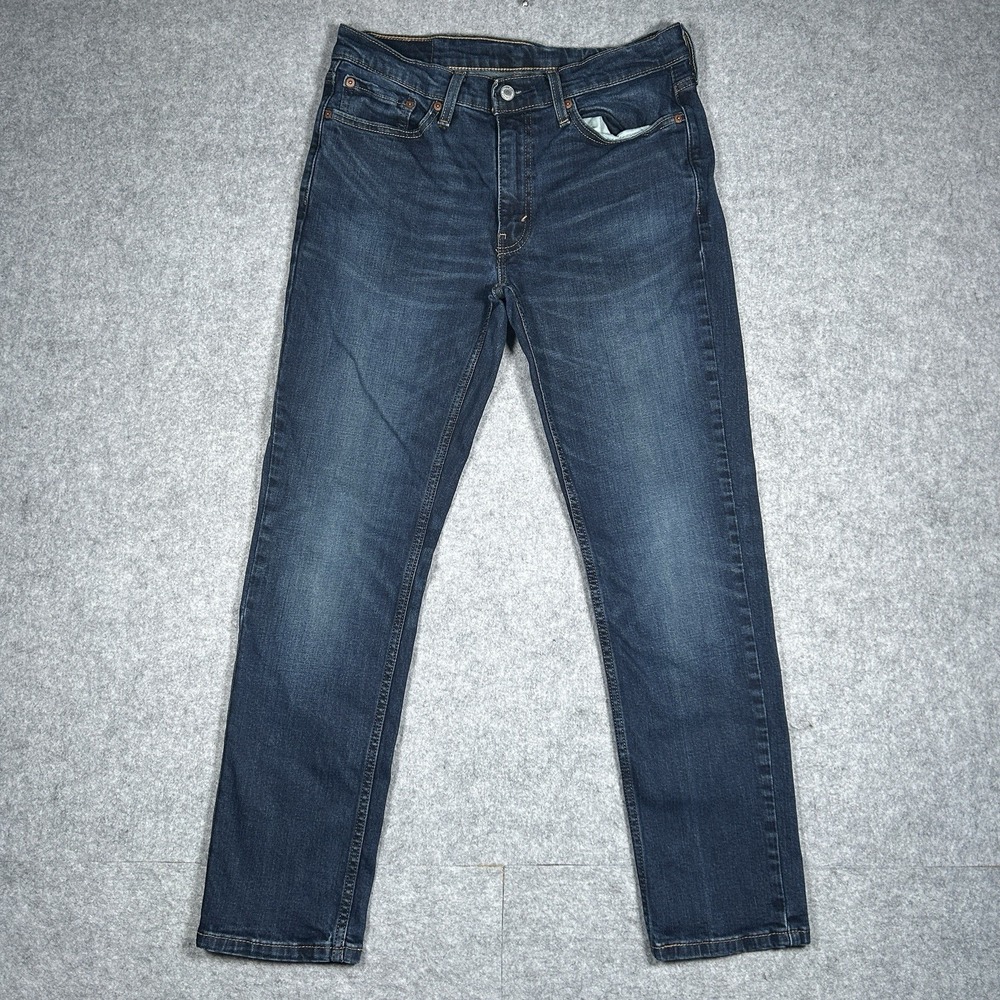 Levis 511 Denim Jeans Men's‎ Size 32x30(30x29) Blue Washed Stretch Straight Leg